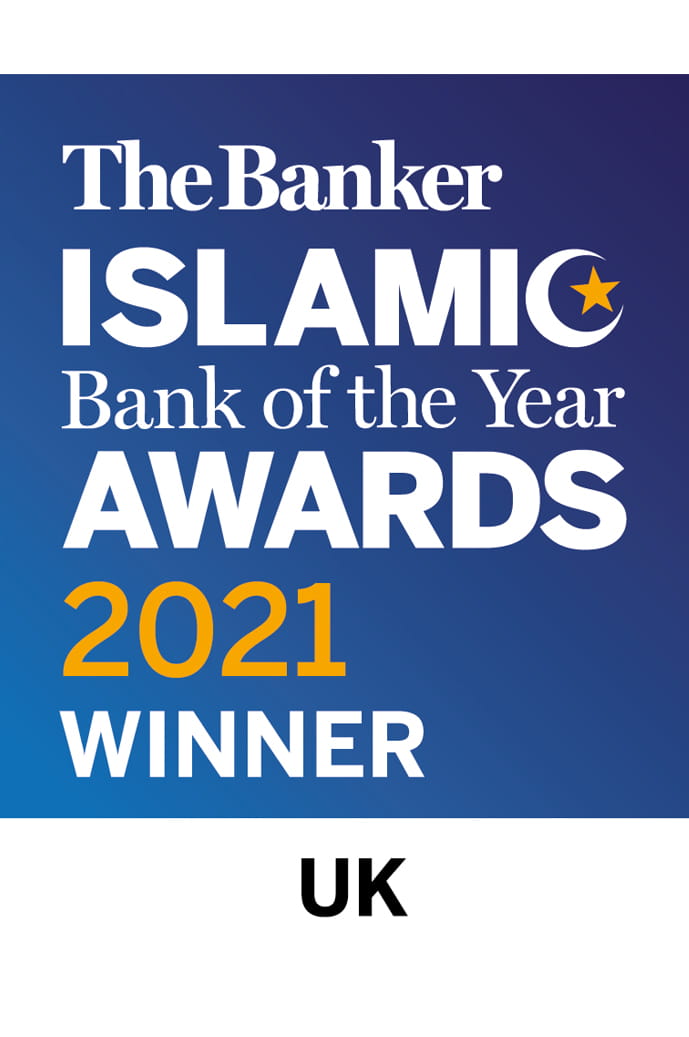 The Banker Islamic Bank of the Year Awards 2021 winner for UK.