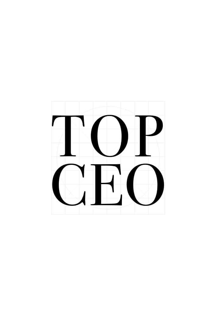 Award image recognizing chief executive officer excellence.