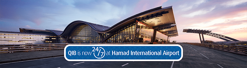 Inner banner showing branch opening announcement at airport location.