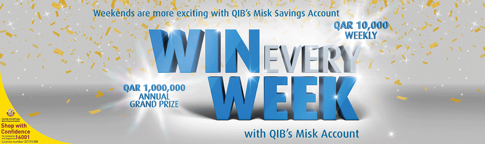 Home banner promoting Misk savings account under personal solutions.