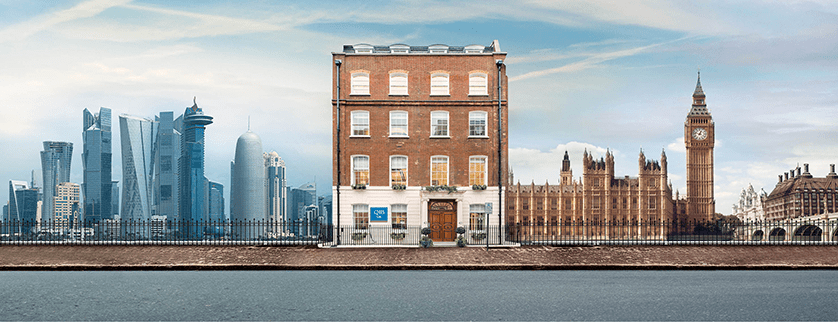 Inner banner highlighting banking presence in the UK.