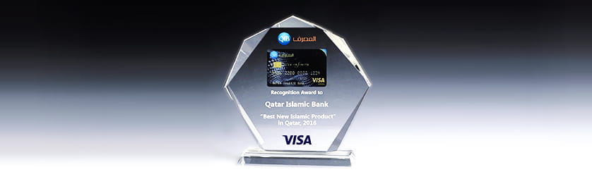 Banner highlighting Visa award recognition.