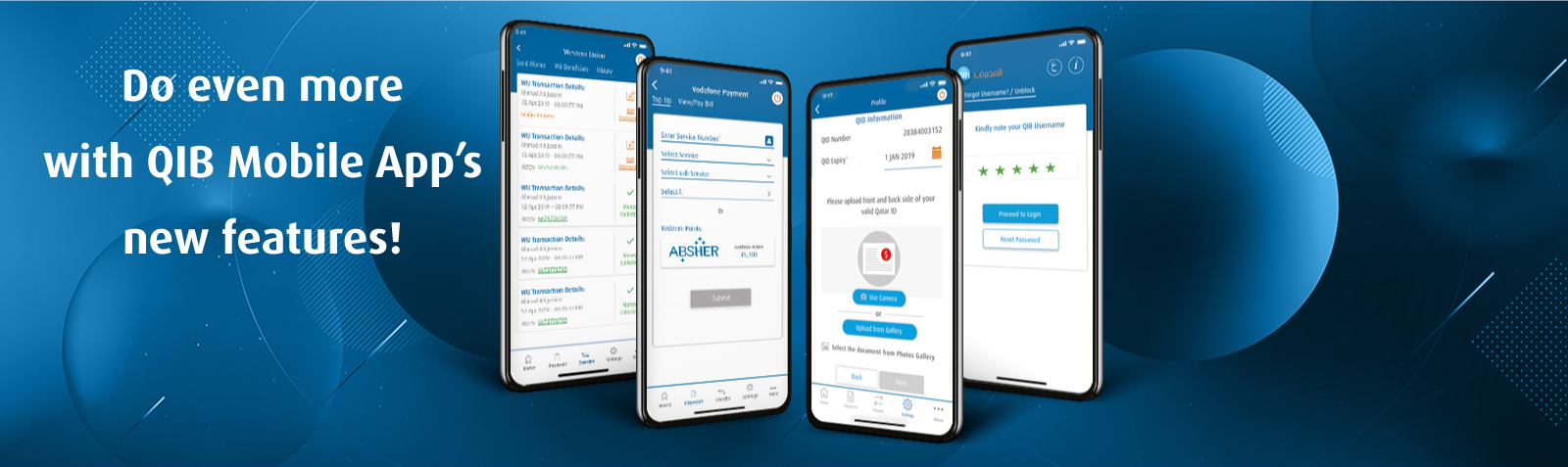 Banner announcing mobile banking application release update.