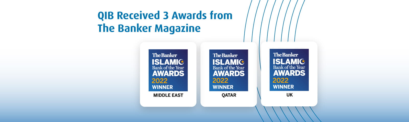 Home banner showing multiple Bank of the Year awards received across regions.