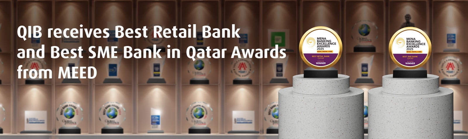 Home banner announcing retail and SME banking awards 2025