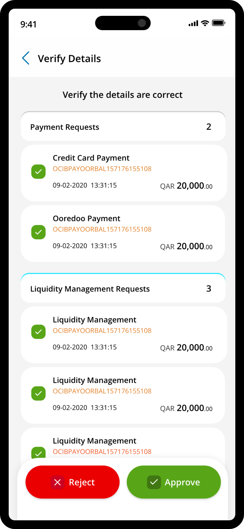 Transaction Approvals