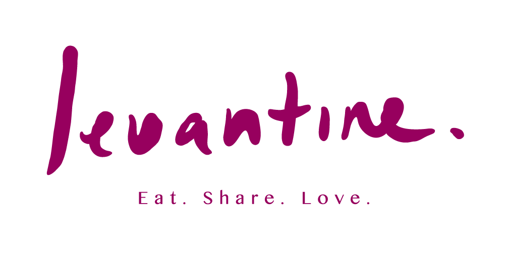 Restaurant logo showing Levantine name.