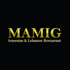 Restaurant logo displaying Mamig Armenian Lebanese name.