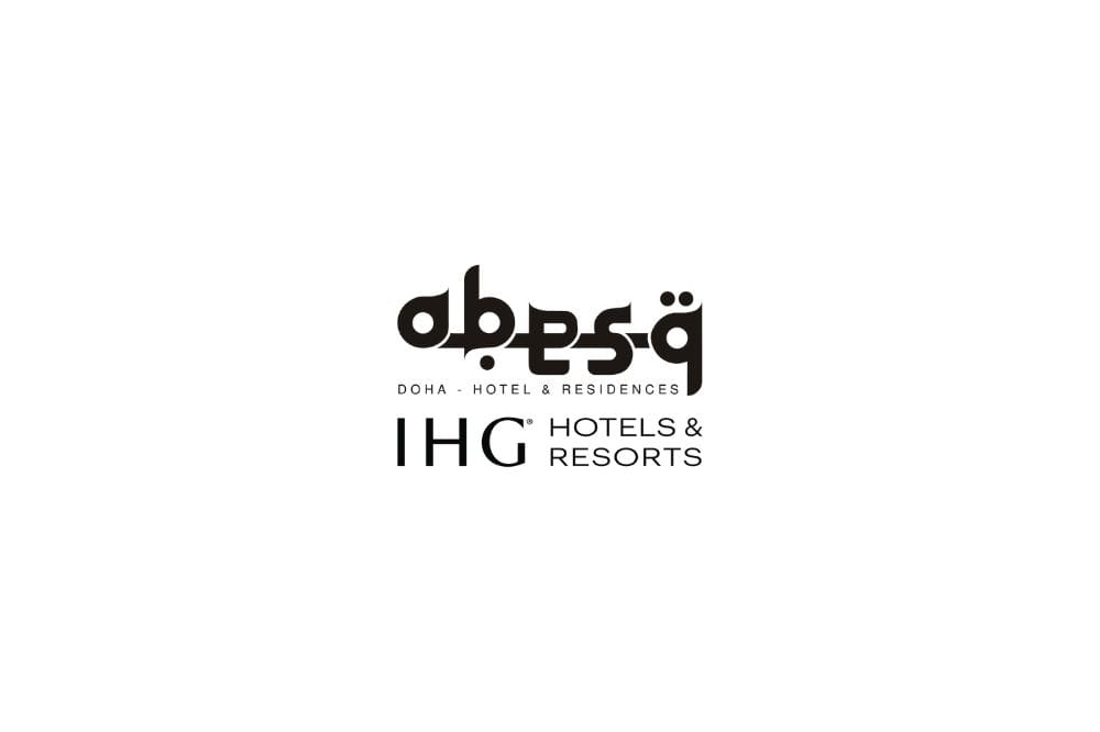 Hotel and residences logo showing the Abesq Doha property name.