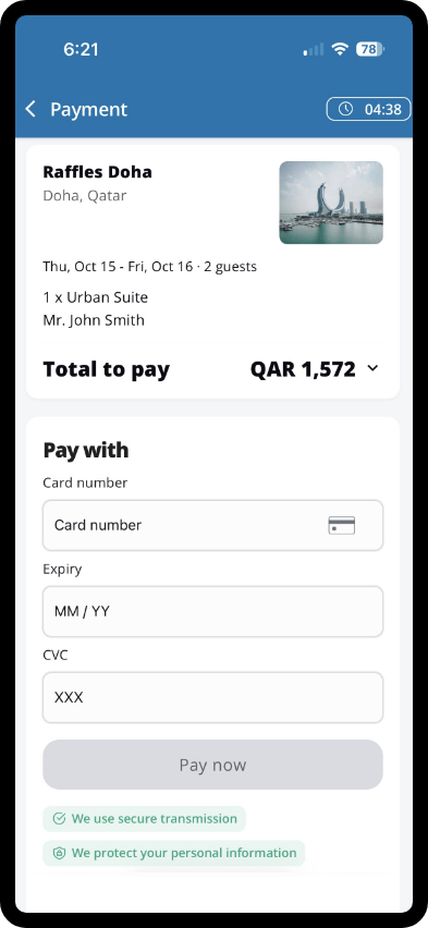 Unravel - Step 4 Payment - English