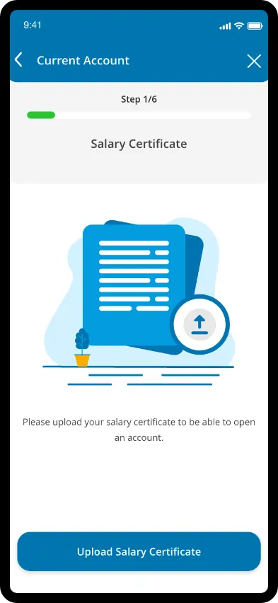 Screen displaying fields for uploading documents and scanning identification to update personal information.