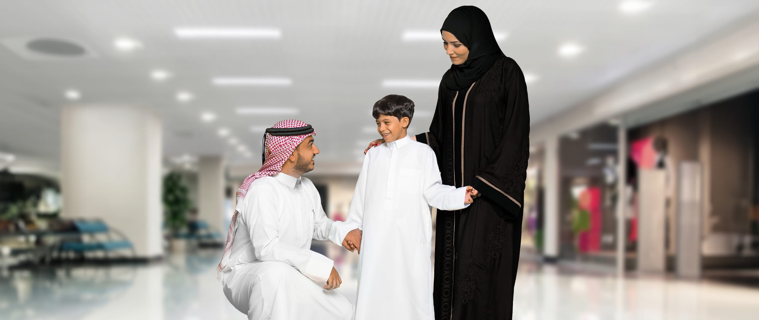 لافتة تعرض خطط تغطية التكافول لتأمين الأسرة.