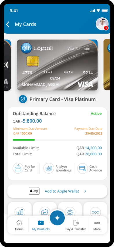 Step 2 - Digital Wallets - Add a new card to walletdd a new card to wallet