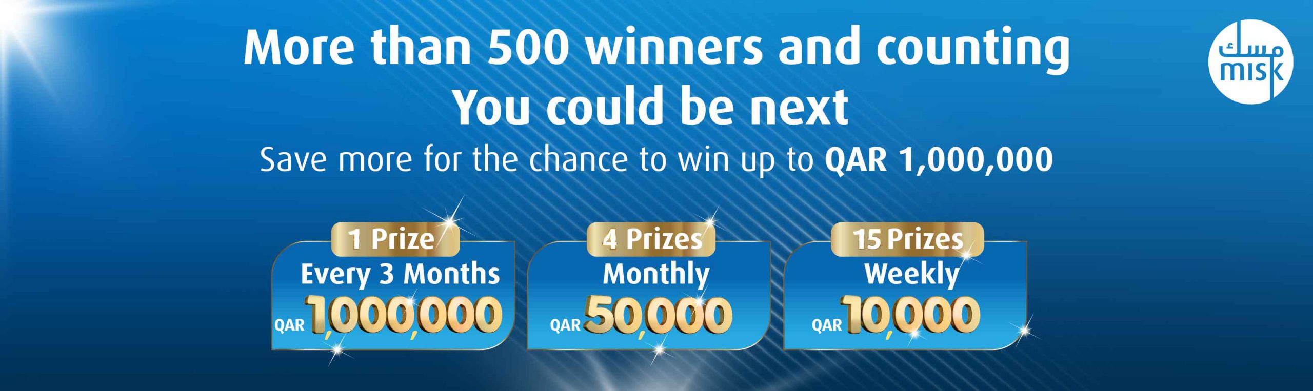 QIB Rewards Over 500 Misk Account Holders with Over  QAR 8 million in Cash Prizes