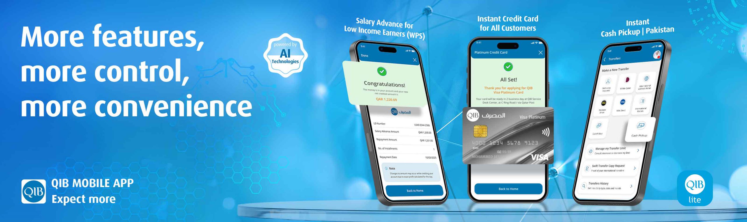 QIB Expands its Mobile App Features to Enhance Customer Experience